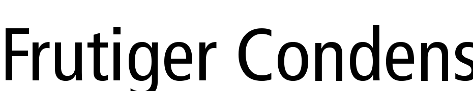 Frutiger 57 Condensed Yazı tipi ücretsiz indir